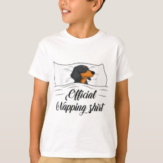 Sleeping Dachshund Pyjamas Dog Lover Gift Official T-shirt