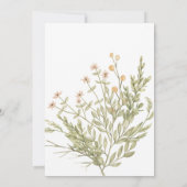 Sleeping Deer Baby shower Invitation Aankondiging (Achterkant)