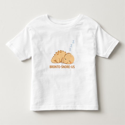 Sleeping Dinosaur – Cozy Dino Café Illustration Kinder Shirts (Voorkant)