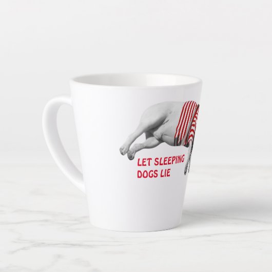 SLEEPING DOG Latte Mok in 2 grootten (Linkerhoek)