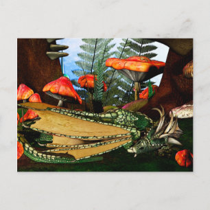 Sleeping Dragon Fantasy Art Briefkaart