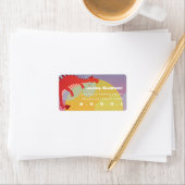 Sleeping Dragon Fantasy Kinder adreslabel Etiket (Insitu)