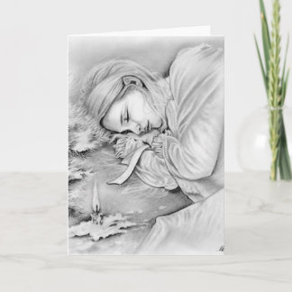 Sleeping Elve Dreams Card Feestdagen Kaart