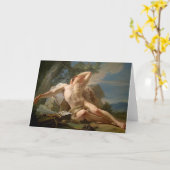 Sleeping Endymion Fine Art Greetings Card Kaart (Gele Bloem)