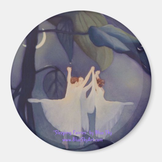 "Sleeping Fairies" van Blue Sky Magneet (Voorkant)