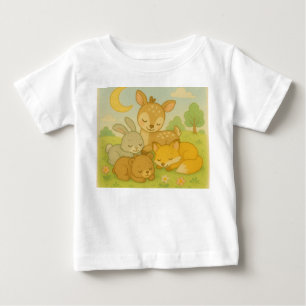 Sleeping Forest Friends - Schattigee bosdieren T-