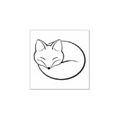 Sleeping Fox 2 Rubberstempel (Afrduk)
