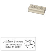 Sleeping Fox-adres Rubberstempel (Gestempeld)