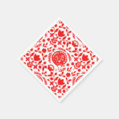 Sleeping Fox Folk Art Servet (Hoek)