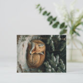 Sleeping Fox in Winter Forest Briefkaart (Staand voorkant)