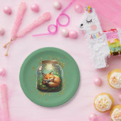 Sleeping Fox Papieren Bordje (Feest)