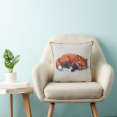 Sleeping Fox Throw Pillow Kussen (Stoel)