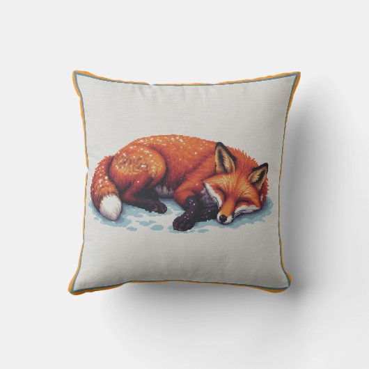Sleeping Fox Throw Pillow Kussen (Achterkant)