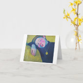 Sleeping Girl beroemd gemaakt door Sonia Delaunay Kaart (Gele Bloem)