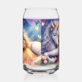 Sleeping Girl Unicorn Dreamscape Blikvorm Glas (Links)