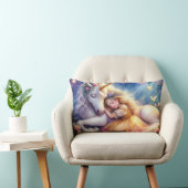 Sleeping Girl Unicorn Dreamscape Kussen (Stoel)