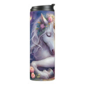 Sleeping Girl Unicorn Dreamscape Thermosbeker (Gedraaid links)