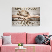 Sleeping Girl Wall Art Canvas, geef het aan God Canvas Afdruk (Insitu (Woonkamer))