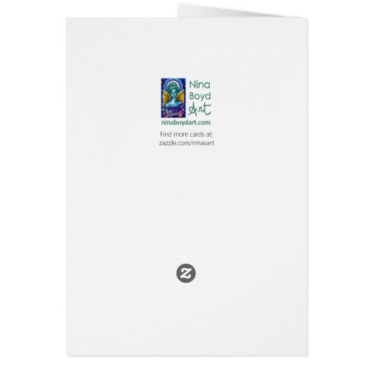 Sleeping Goddess wenskaart (Achterkant)