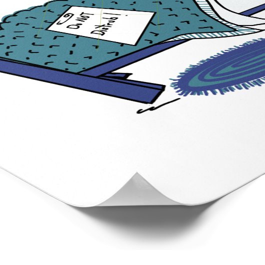 Sleeping Groundhog Dromen van de lente Poster (Hoek)