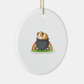 Sleeping Guinea Pig St.Patrick's Day Keramisch Ornament (Rechts)