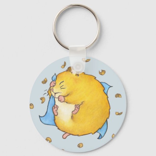 Sleeping Hamster Ted Sleutelhanger (Voorkant)