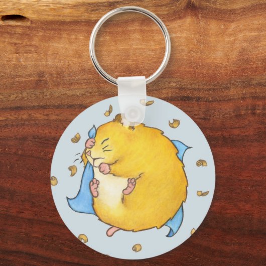 Sleeping Hamster Ted Sleutelhanger (Voorkant)