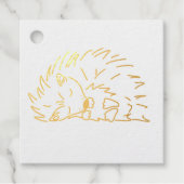 Sleeping Hedgehog Bedankjes Labels (Voorkant)