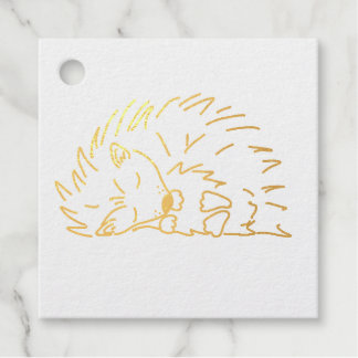 Sleeping Hedgehog Bedankjes Labels
