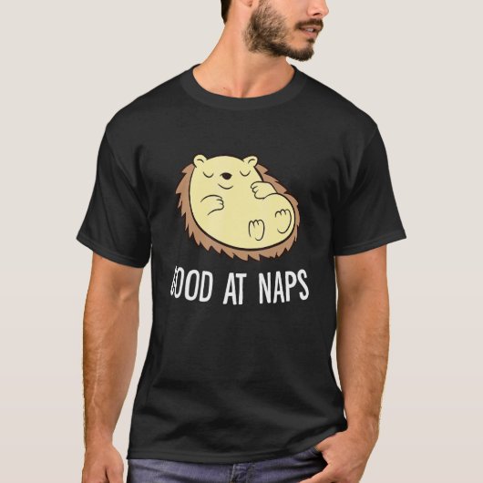 Sleeping Hedgehog Good At Naps Napping Hedgehog Pa T-shirt (Voorkant)