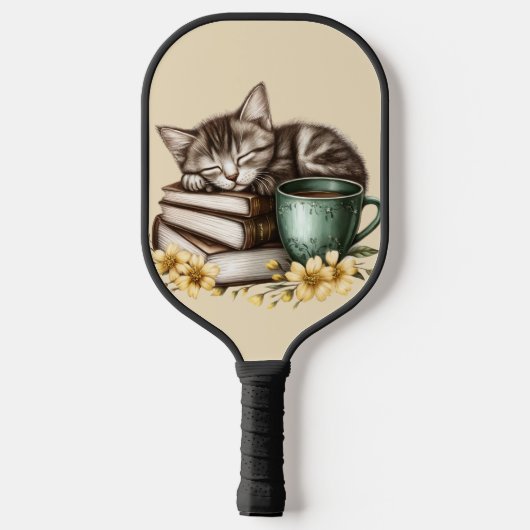 Sleeping Kat Kostbaar Kat Pickleball Paddle (Achterkant)