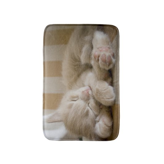 Sleeping Kitten Badmat (Voorkant Verticaal)
