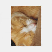 Sleeping Kitten Fleece Deken (Voorkant)