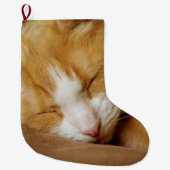 Sleeping Kitten Grote Kerstsok (Voorkant)