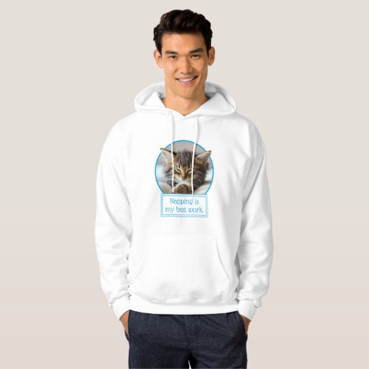 Sleeping Kitten Hoodie (Voorkant volledig)