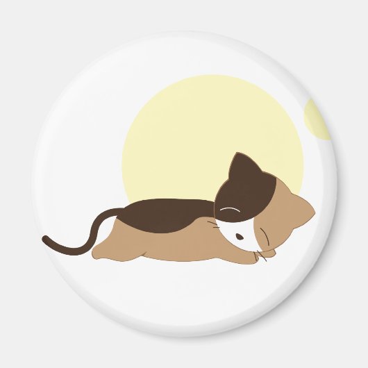 Sleeping Kitten Magneet (Voorkant)