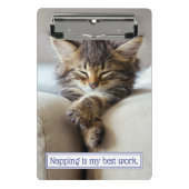 Sleeping Kitten Mini Klembord (Voorkant)
