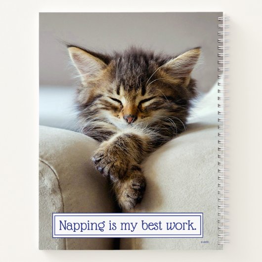Sleeping Kitten Notitieboek (Achterkant)