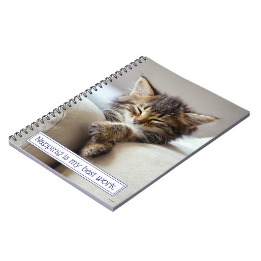 Sleeping Kitten Notitieboek (Linkerzijde)