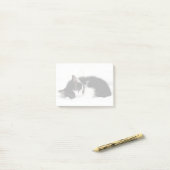 Sleeping Kitten Post-it® Notes (Op bureau)