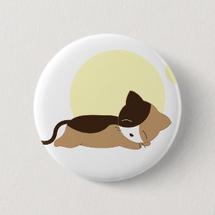 Sleeping Kitten Ronde Button 5,7 Cm