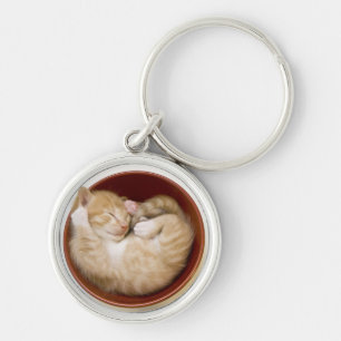 Sleeping Kitten Sleutelhanger