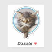 Sleeping Kitten Sticker (Vel)