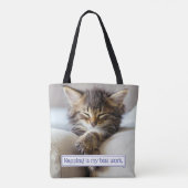 Sleeping Kitten Tote Bag (Achterkant)