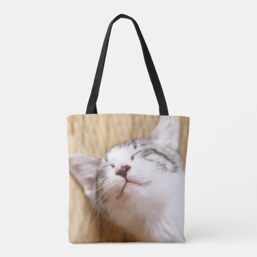 Sleeping Kitten Tote Bag (Achterkant)
