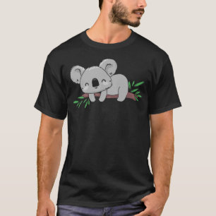 Sleeping Koala Bear - Australia Animals Eucalyptus T-shirt
