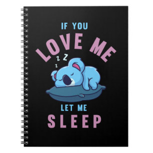 Sleeping Koala Beer Zookeeper Lazy Koala Notitieboek