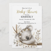 Sleeping Koala Cub Kaart (Voorkant / Achterkant)