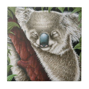 Sleeping Koala Tile Tegeltje