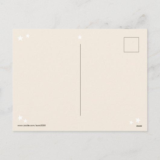 Sleeping Little Holiday Angel Feestdagenkaart (Achterkant)